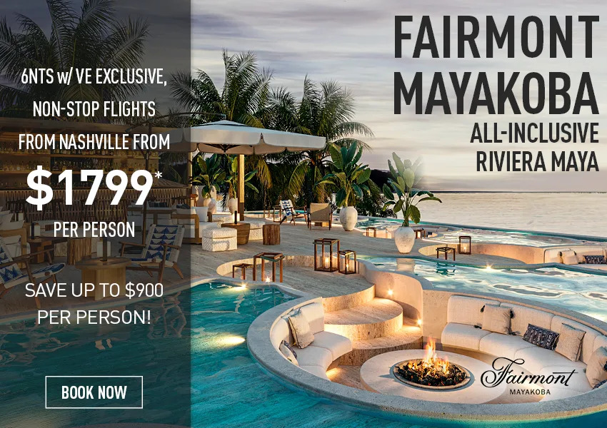 Luxe, 6Nt Vacays at Fairmont Mayakoba from $1799 w/ Non-Stop Air