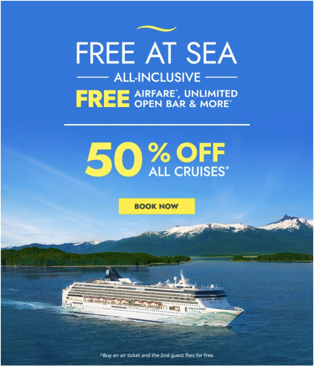 50% Off Alaska Cruises